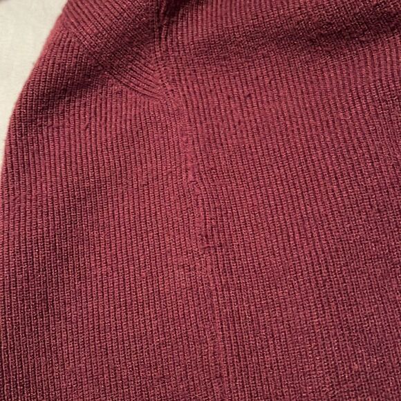 Apt 9 Burgundy Crossover Long Sweater ✝️ - Picture 7 of 11